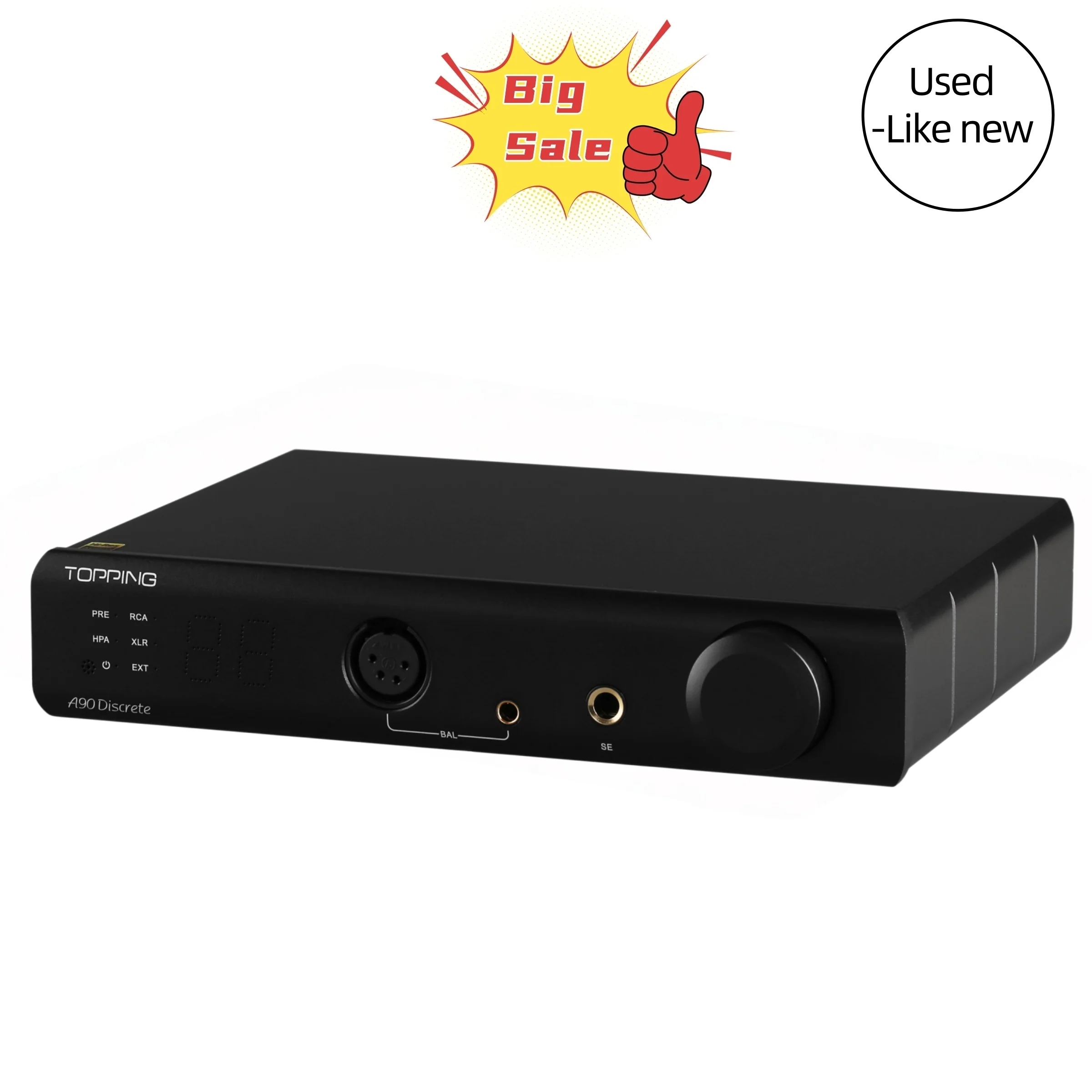 TOPPING A90 Discrete HiFi Headphone Amplifier（Used-Like New）