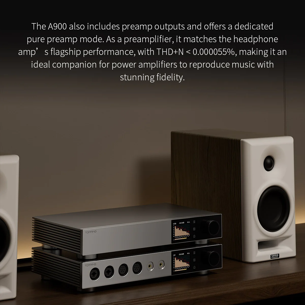 TOPPING A900 Ultra-Flagship Headphone Amplifier - Image 6