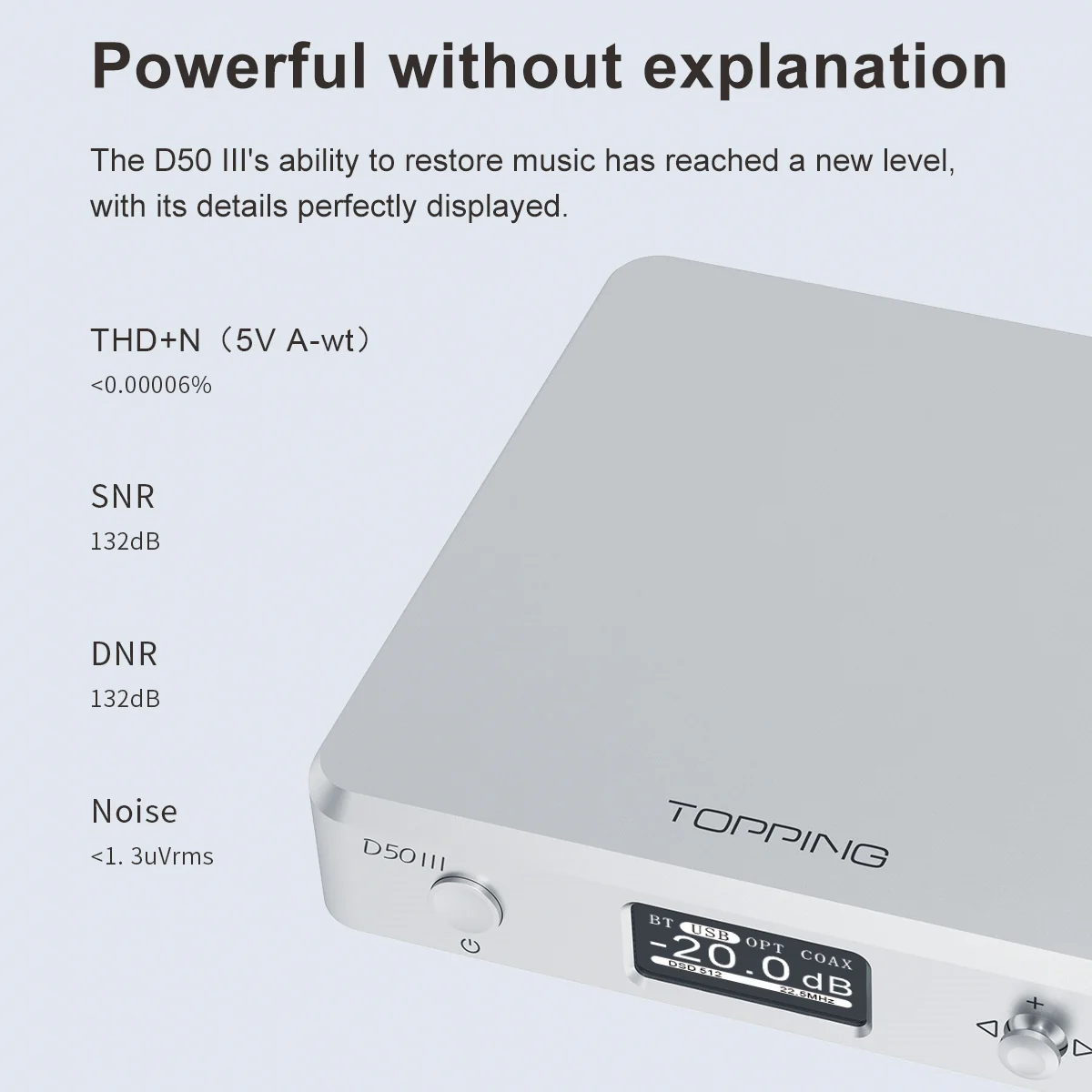 TOPPING D50 III Desktop HiFi DAC and Preamplifier - Image 6