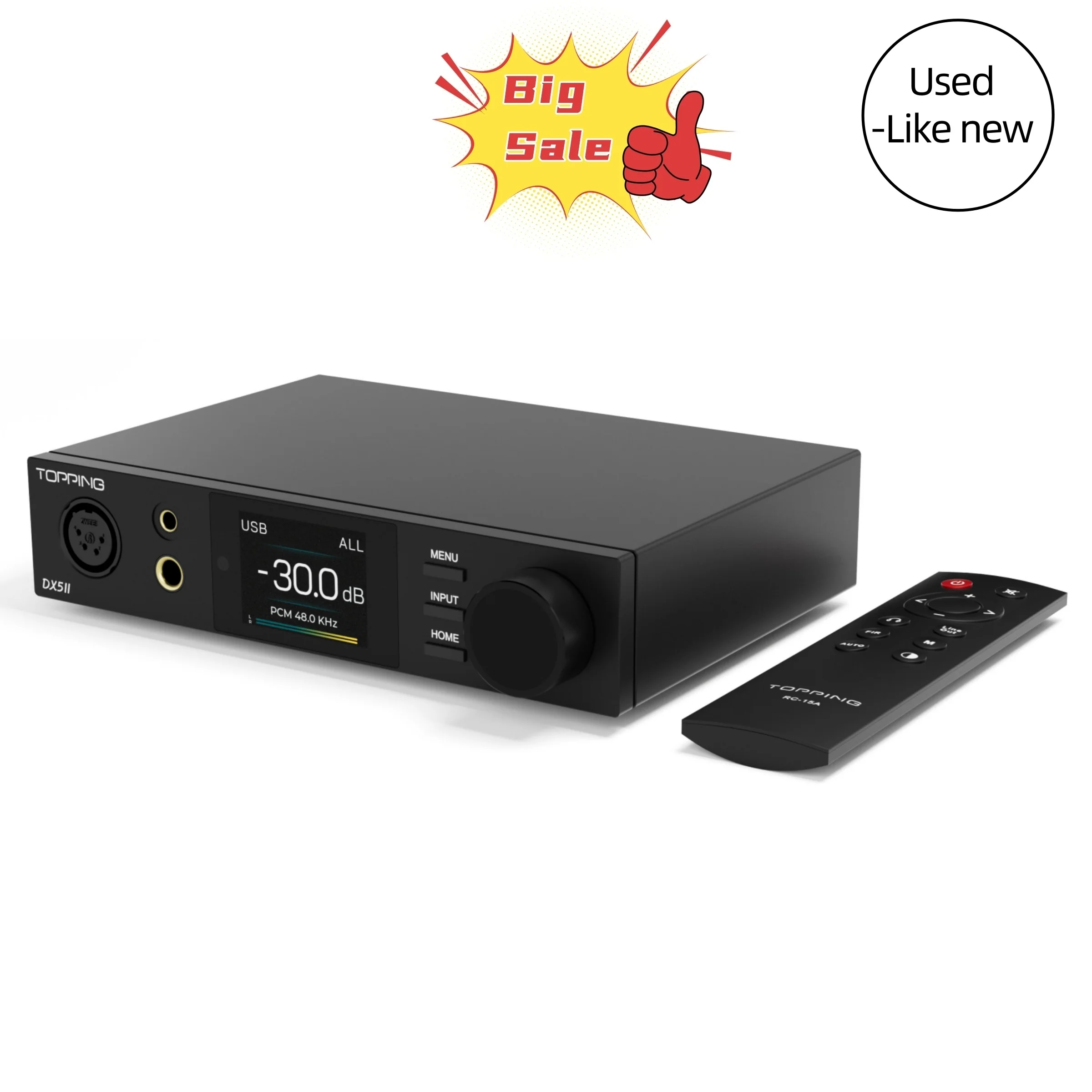 TOPPING DX5 II Hi-Res DAC & Headphone Amp Combo（Used-Like New）