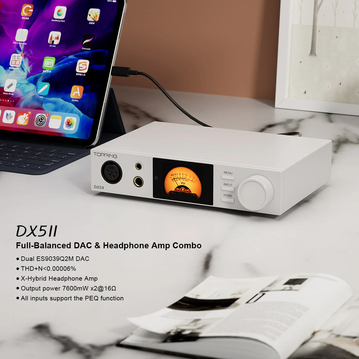 TOPPING DX5 II Hi-Res DAC & Headphone Amp Combo（Used-Like New） - Image 5