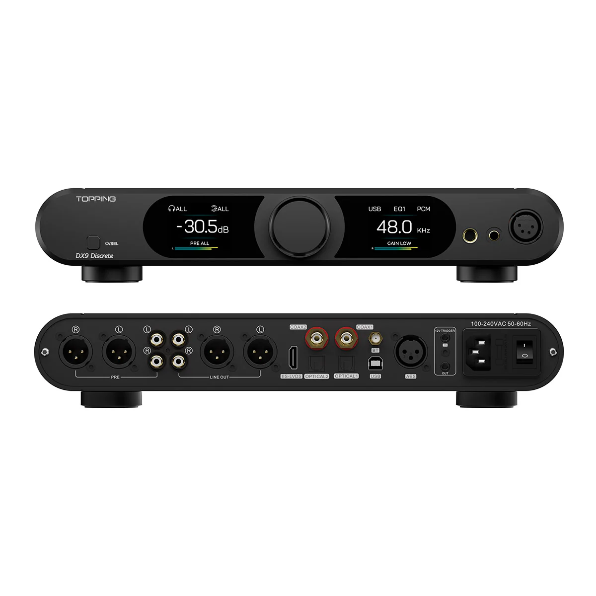TOPPING DX9 Discrete Fully Balanced 1-Bit DAC & Headphone Amplifier - Image 8