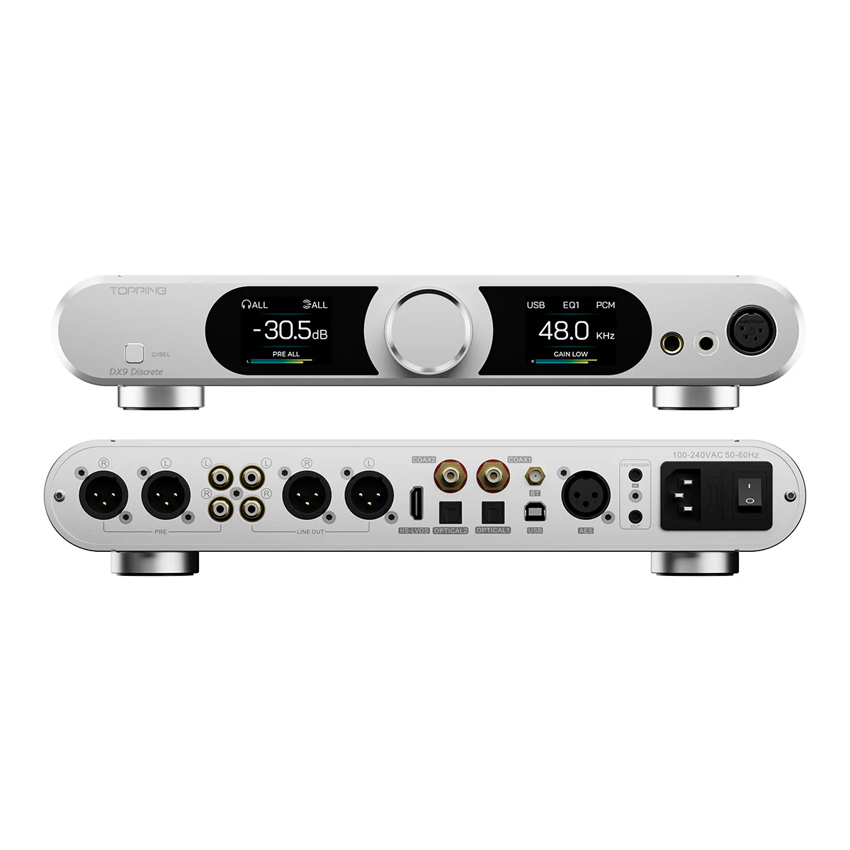 TOPPING DX9 Discrete Fully Balanced 1-Bit DAC & Headphone Amplifier - Image 9