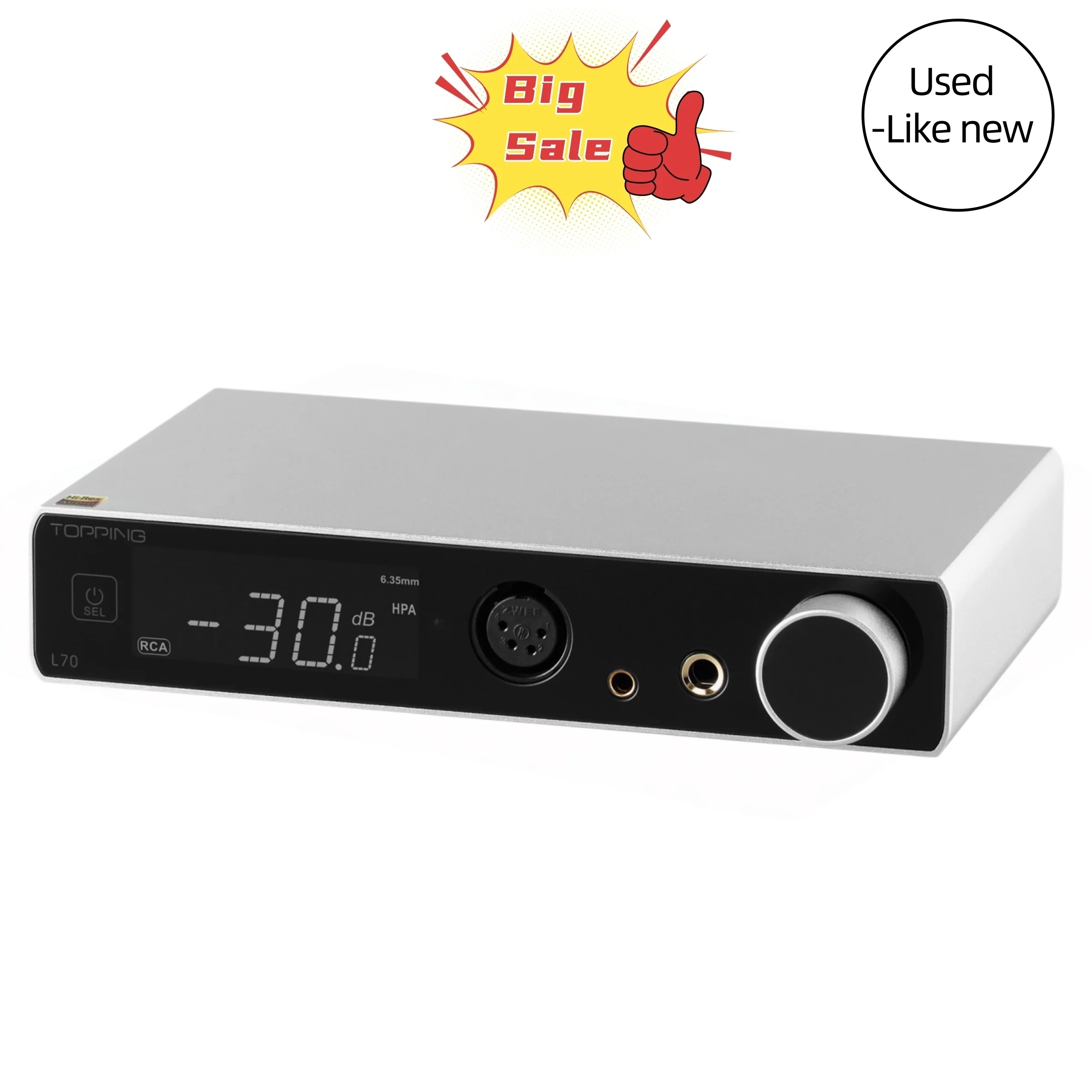 TOPPING L70 Full Balanced Headphone Amplifier(Used-Like New) - Image 2